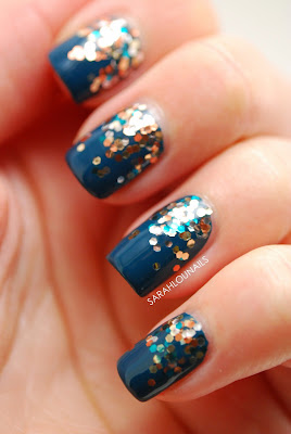 Sarah Lou Nails: Glitter Gradient Nails!