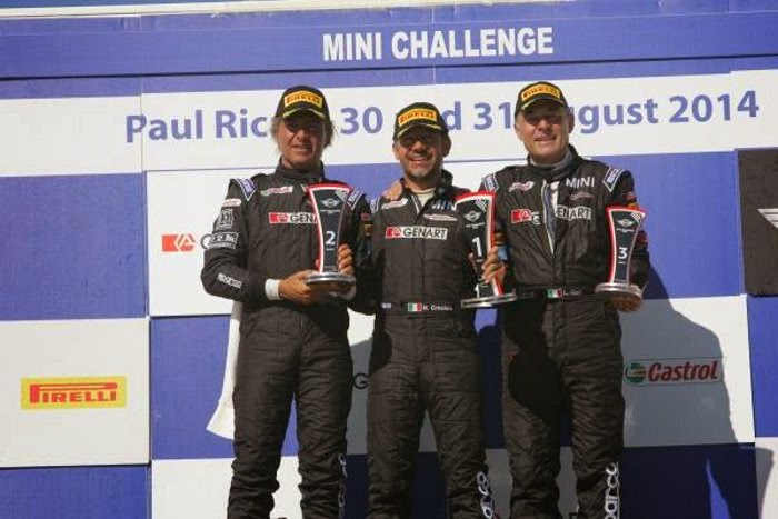 Podio Gara 2 MINI Challenge 2014 Paul Ricard