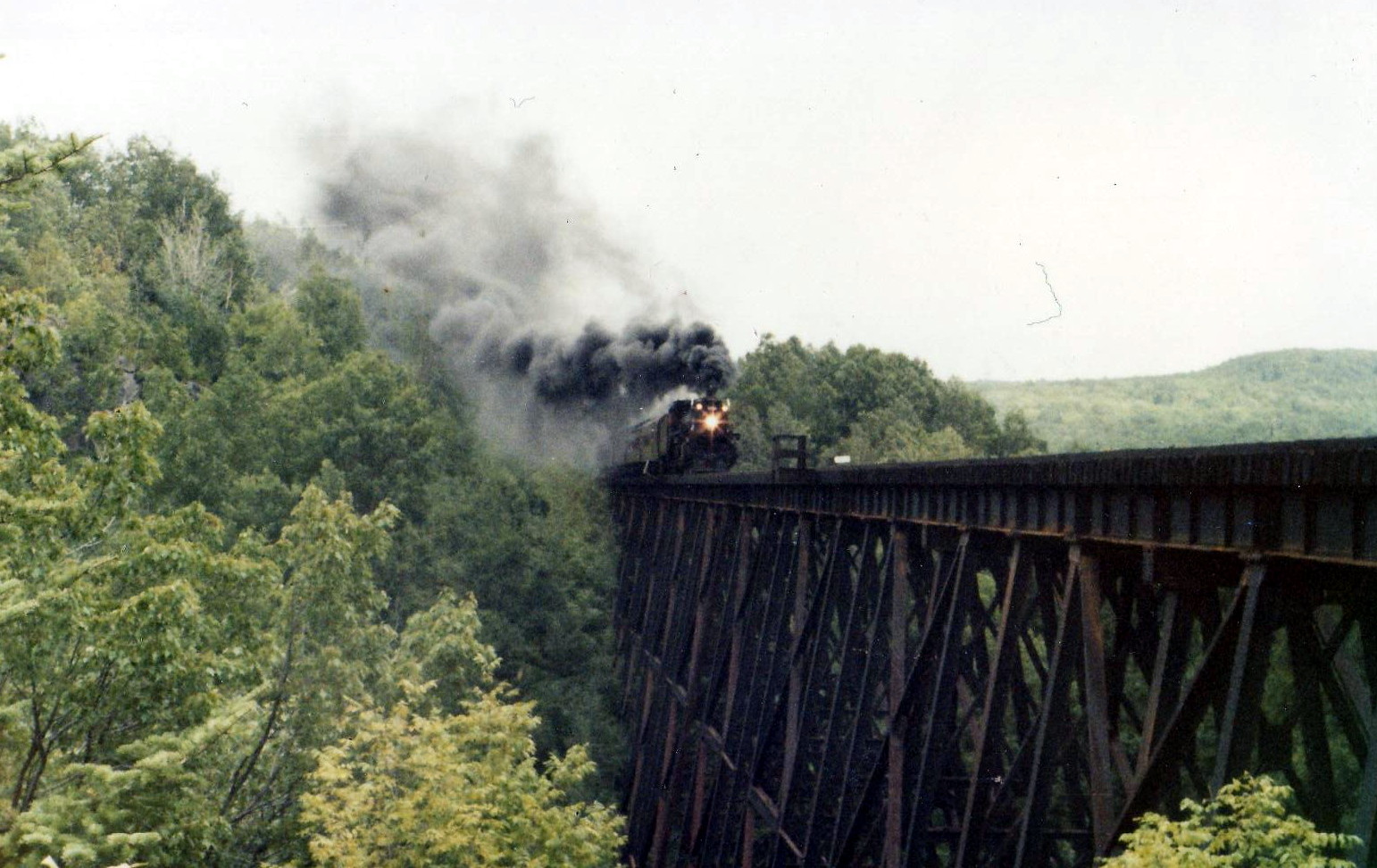 Railway PhotoBlog CNR 1201 Steam Train Pictures from 1982 South River Ontario Canada