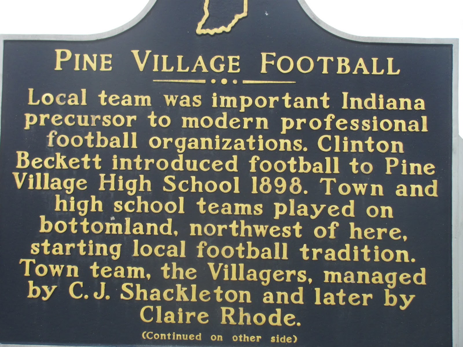 C.E. Austin The Mudlavia Project Pine Village Football Team