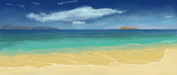 beach easy painting colour paintings simple landscape water arctic colours colouring local becuo distance