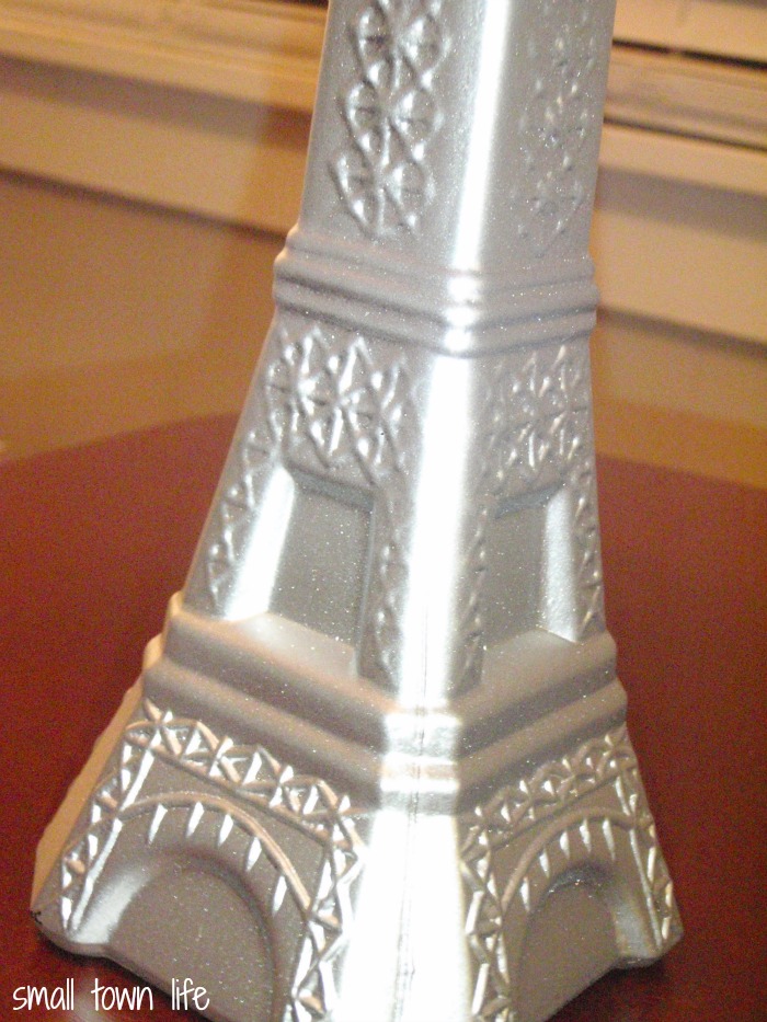 Small Town Life DIY Bridal Shower Centerpieces Eiffel Tower Vases