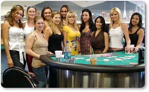 Girls Poker Dealer