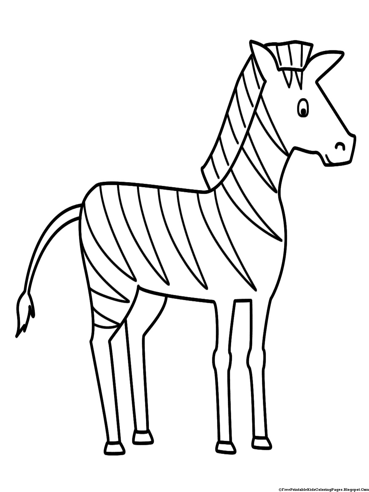 zebra coloring pages - photo #23