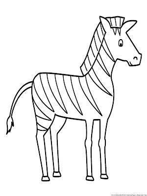 Zebra Coloring Pages - Free Printable Kids Coloring Pages