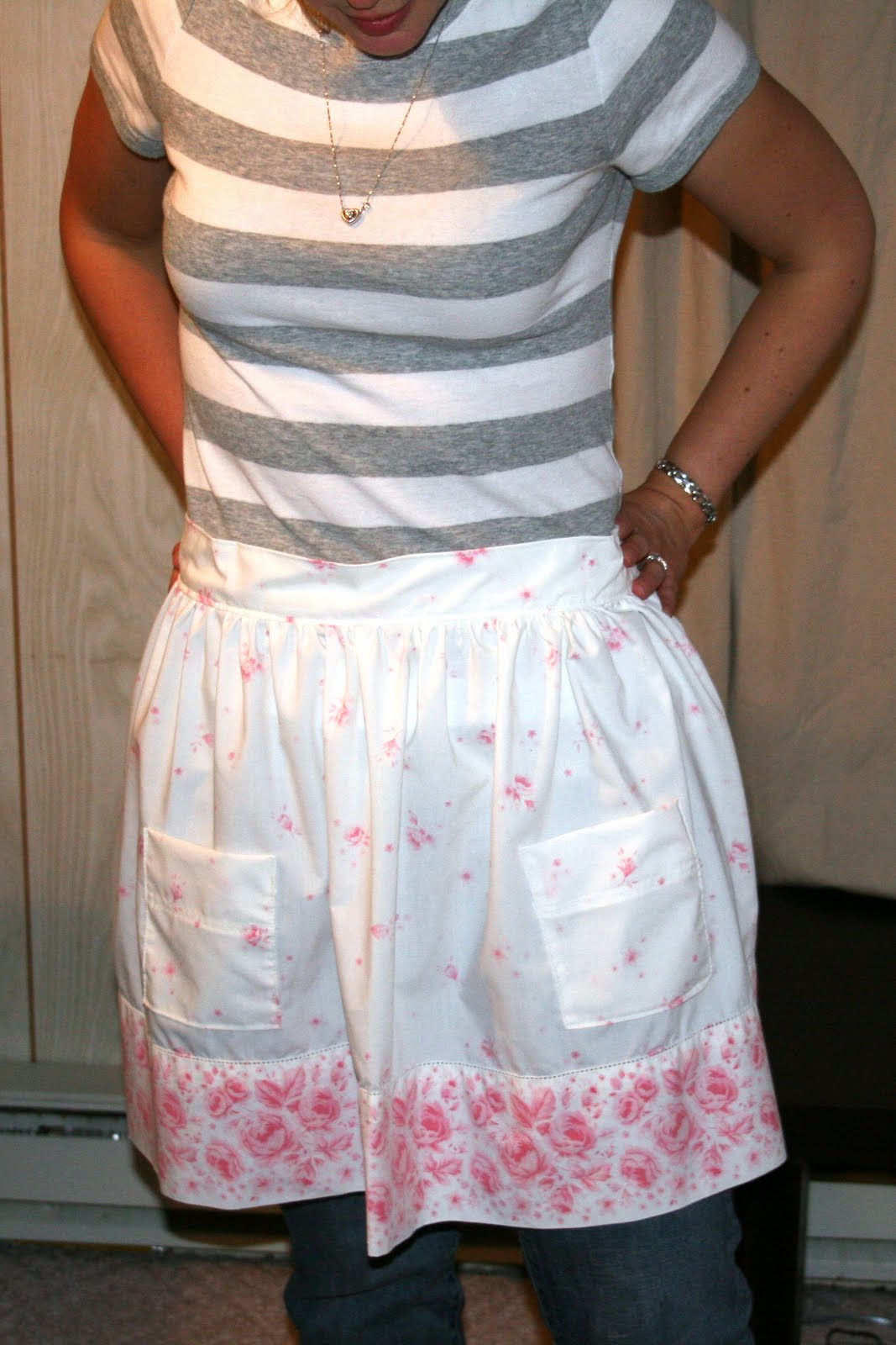 joyful strength pillowcase apron tutorial