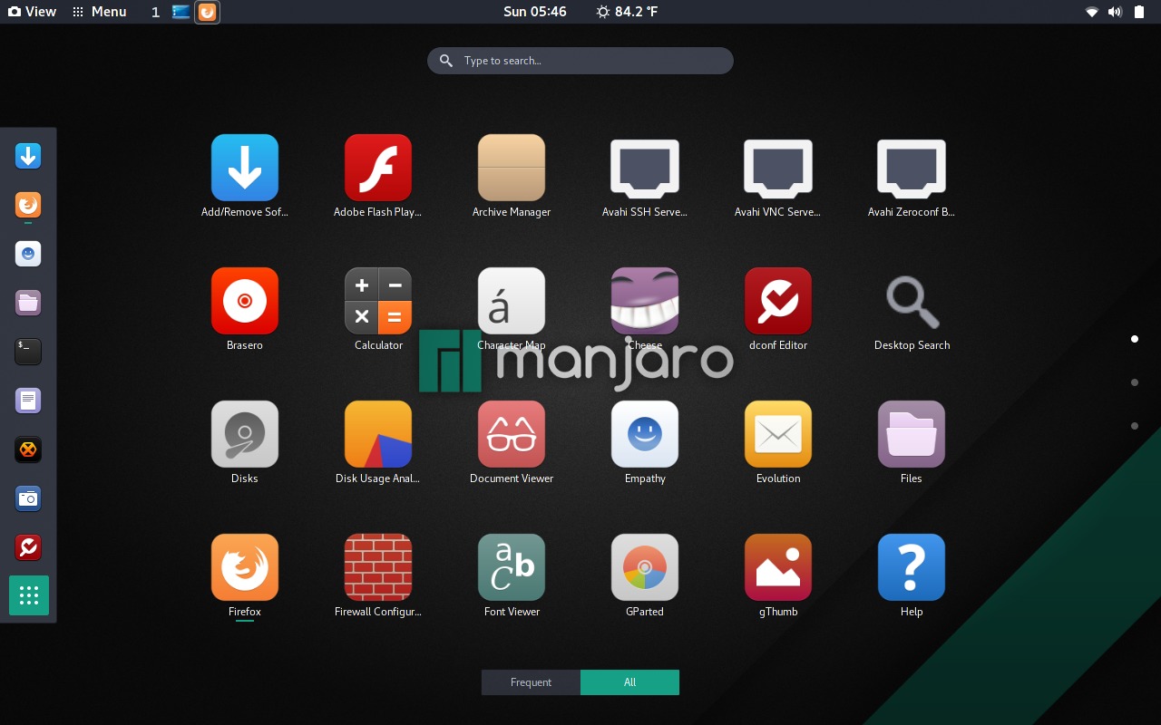 Manjaro 17.0 Gellivara GNOME screenshots