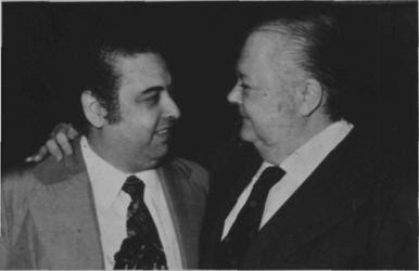 Ubaldo de Lio con Anibal Troilo en 1974