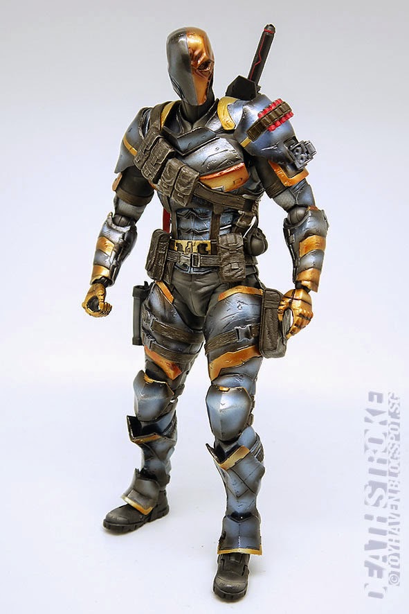 toyhaven: Review 1: Square Enix Play Arts Kai Batman: Arkham Origins Deathstroke 10