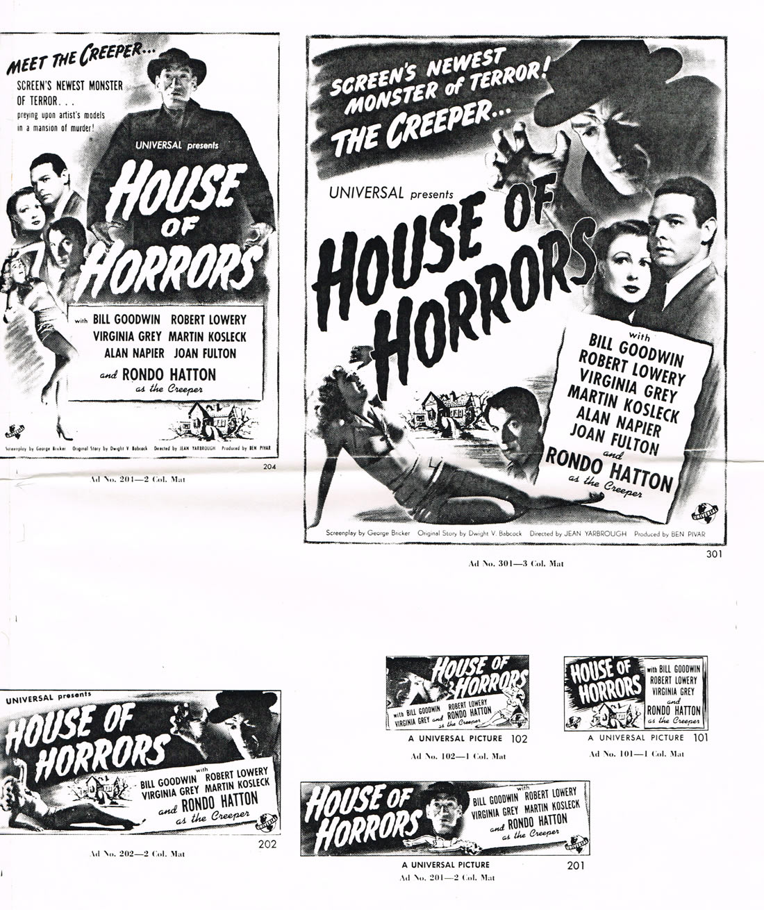 Vintage Pressbooks [1946] House Of Horrors