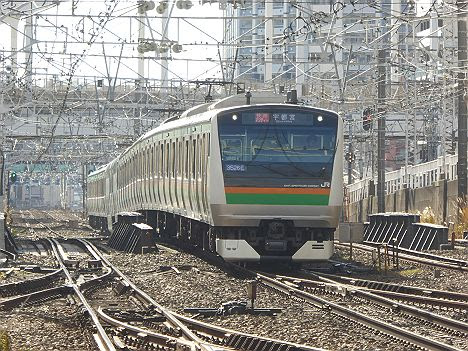 レール7 切符補充券珍行先 上野東京ライン 宇都宮線内普通 東京経由 快速アクティー宇都宮行き2 E233系