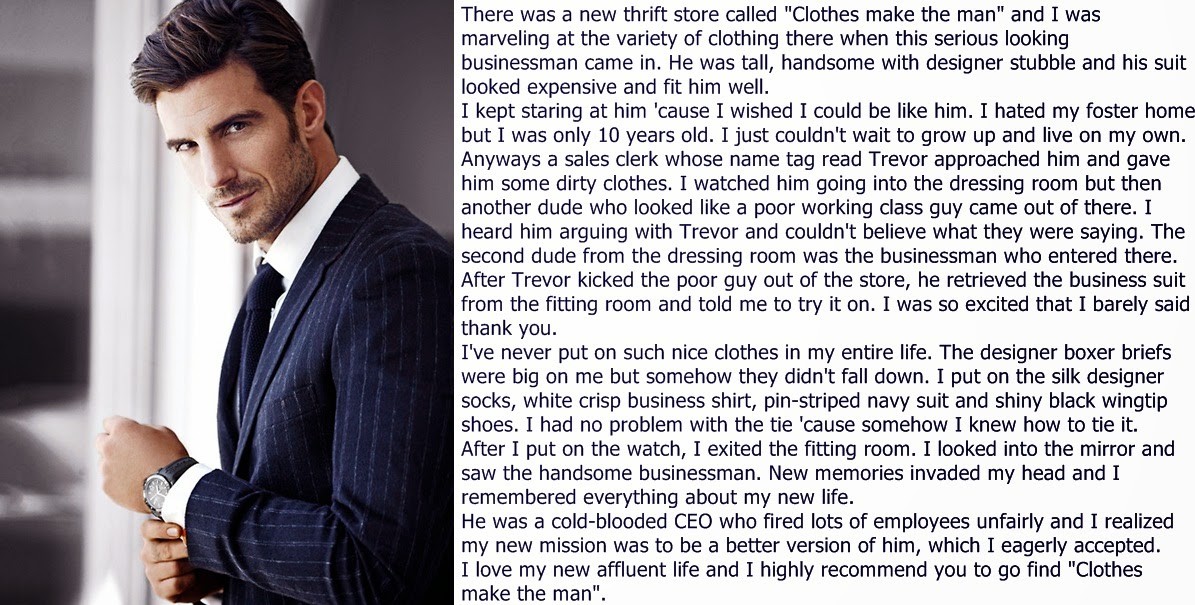 YoungTrevor's male body swap caps Clothes Make The Man 4