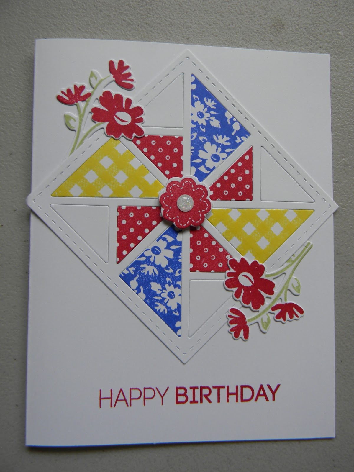 Marcia's Stampin' Pad Quilted Summer Card Set