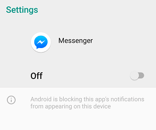 Cara Mematikan Notifikasi  Messenger Facebook 4