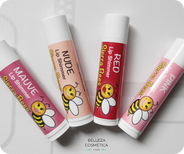 Sierra Bees Lip Shimmers / brillos de labios con color