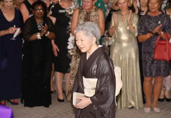 Empress Michiko of Japan attended the closing reception of the 2018 Zonta International Convention held at the Yokohama Royal Park Hotel