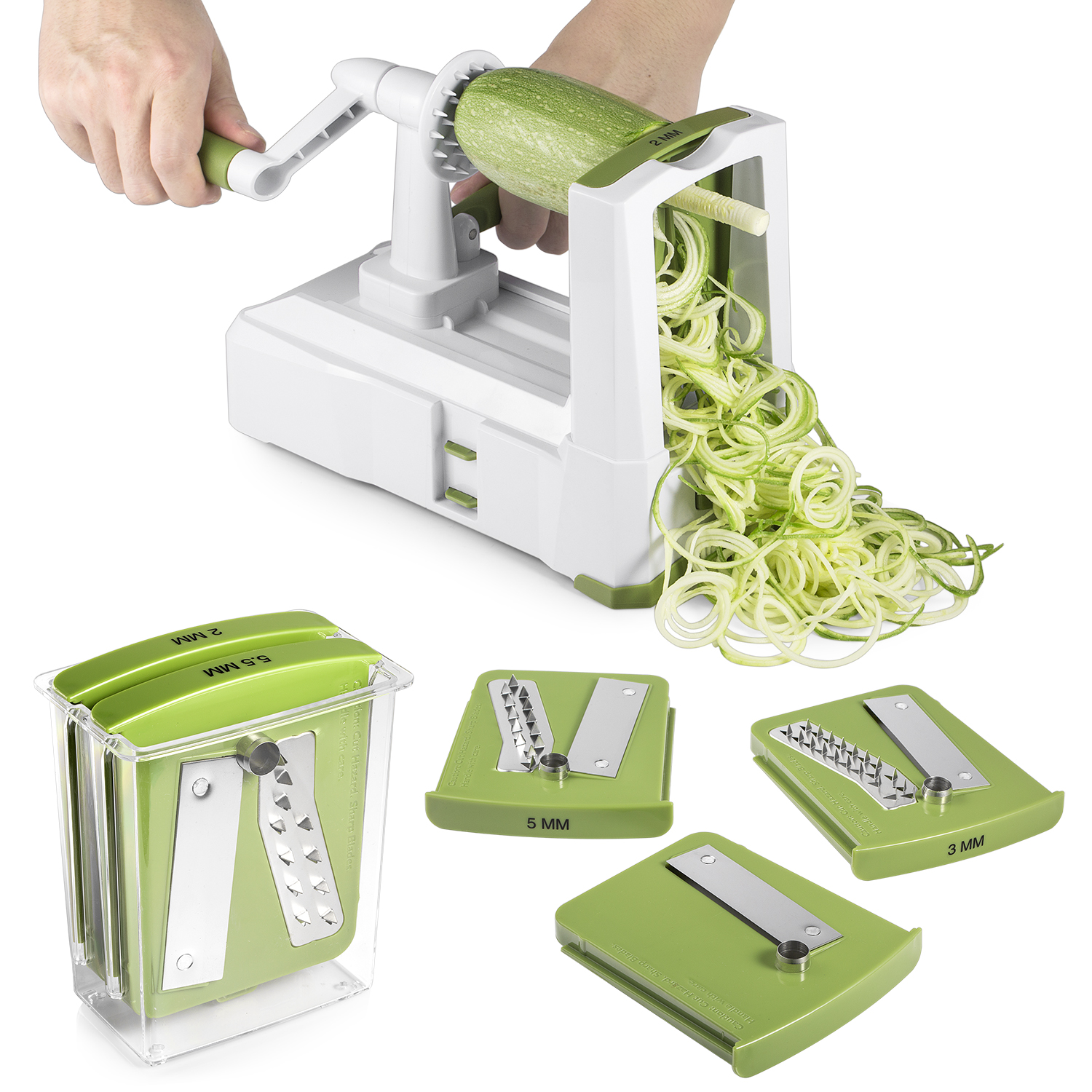 Top 1 Best Vegetable Spiralizer ALISKID 5Blade Spiralizer 2018