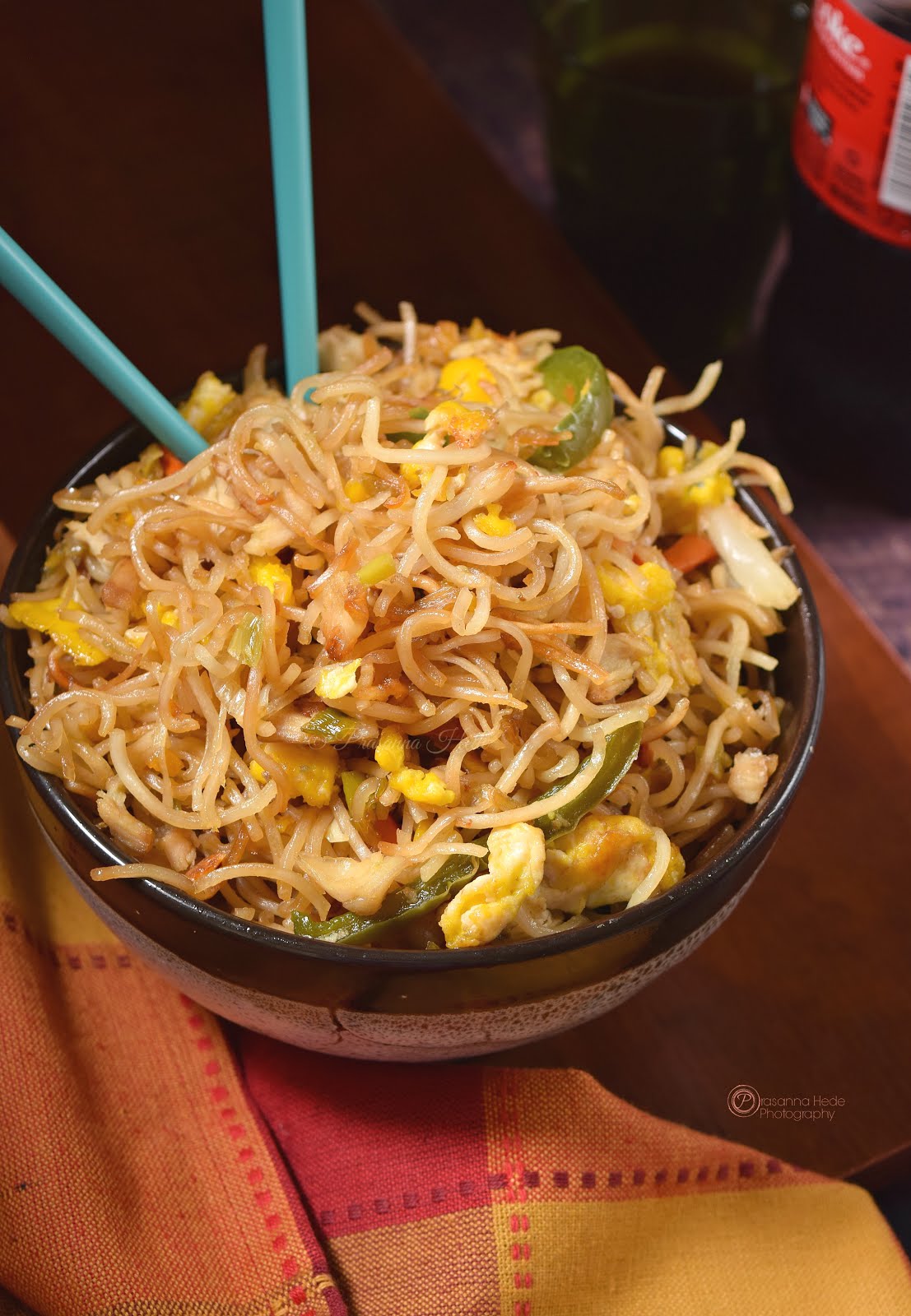 Crispy Pan fried Chicken Egg Noodles Chowmein