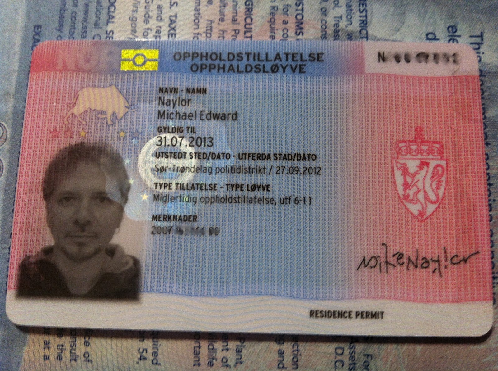 Гражданство хорватии. Вид на жительство Норвегия. Residence permit.