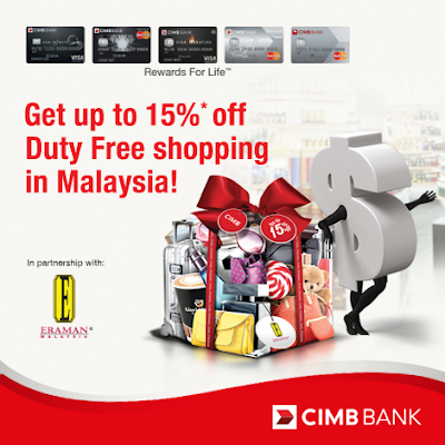 Eraman Malaysia Duty Free KLIA2 CIMB Cards Discount Offer Promo