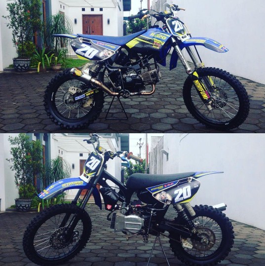 Jual Rangka Motor Trail  Modifikasi  Bebek  Modif Untuk 