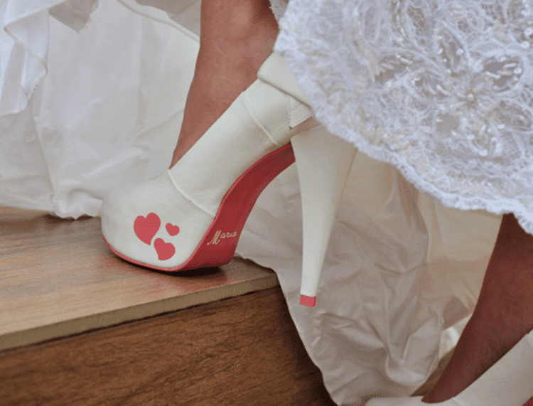 sapato de noiva personalizado