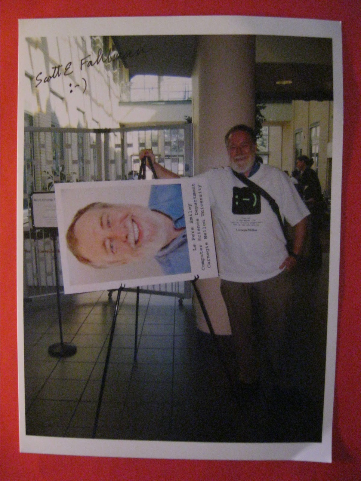 Autograph VIP Succes 2011 Scott Fahlman, computer scientist credited