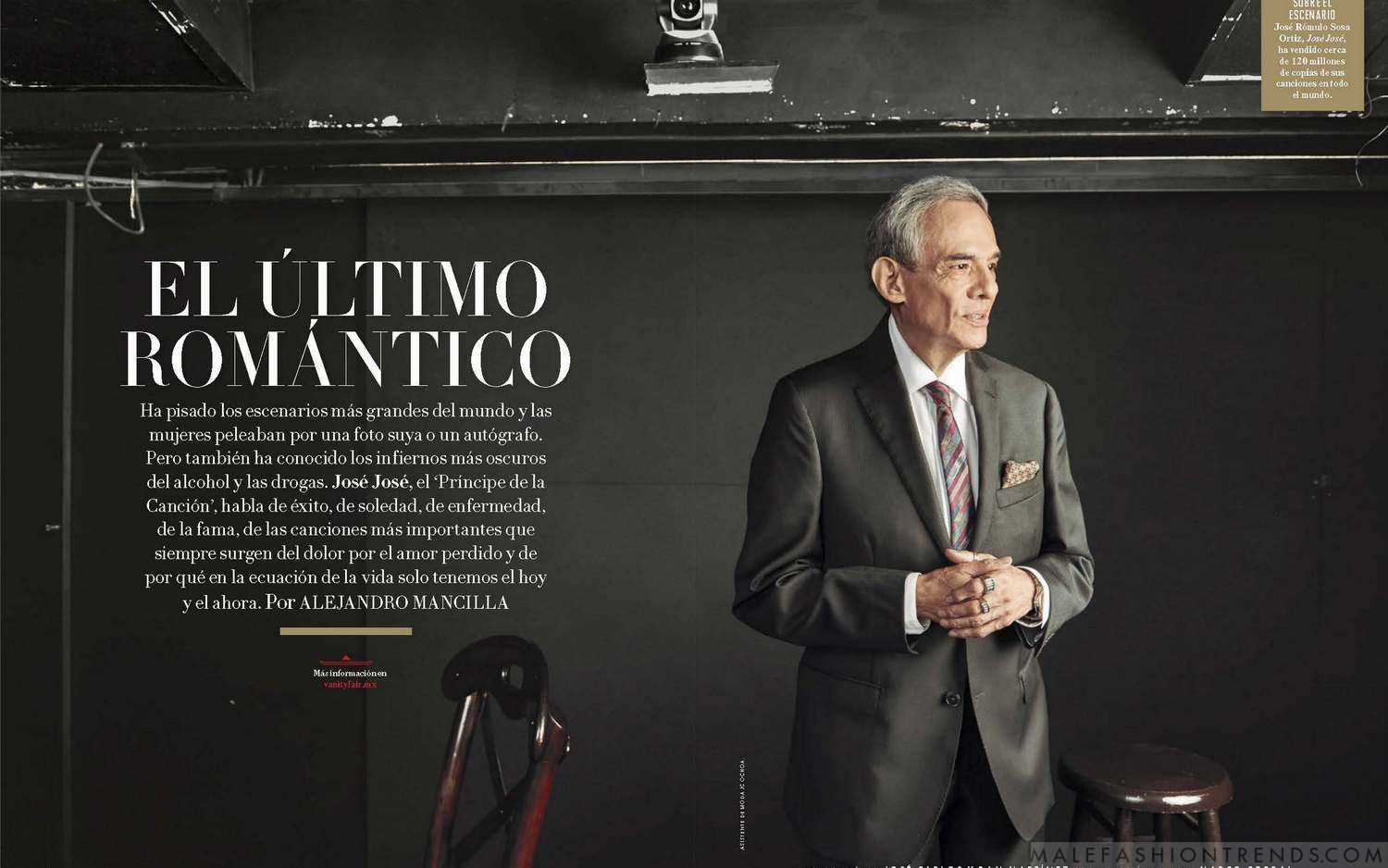 José José se corona como príncipe para Vanity Fair México