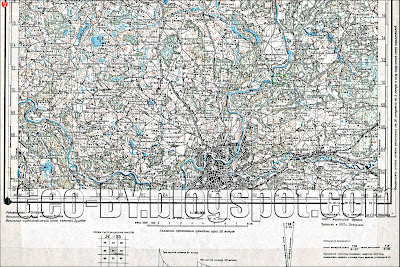 Фрагмент карты РККА N35-39, с городом Вильно