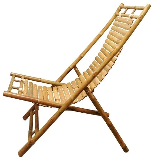 Desain kursi santai berbahan bambu