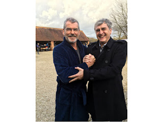 Pierce Brosnan and Stephen Leather