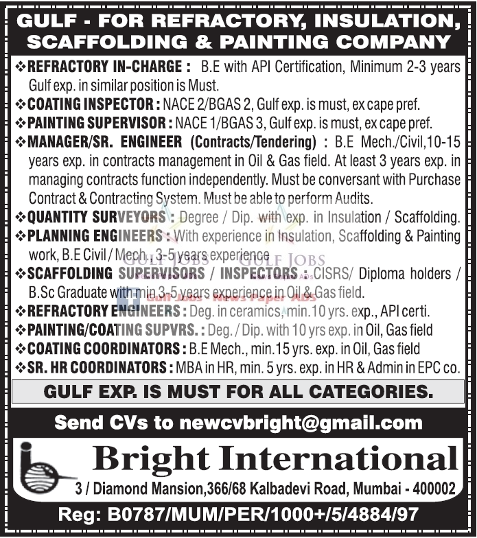 painting co Large & Latest Jobs for Gulf countries Gulf Jobs for