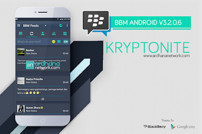BBM Mod Kryptonite Update Apk v3.2.0.6 Terbaru BBM Mod Terbaru 2017 for Android Update Latest Version Change Bakcground Clone Unclone