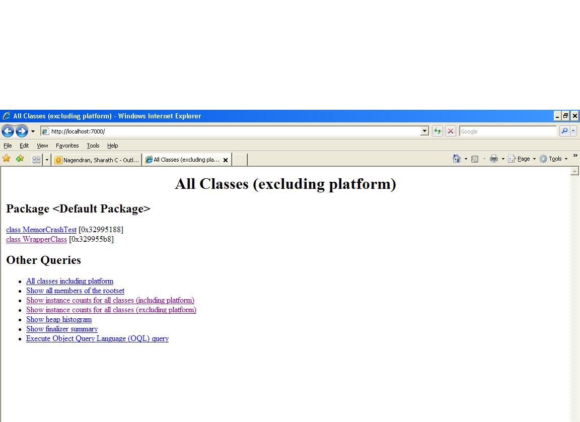 Java Debugging 'Out of Memory' in Java