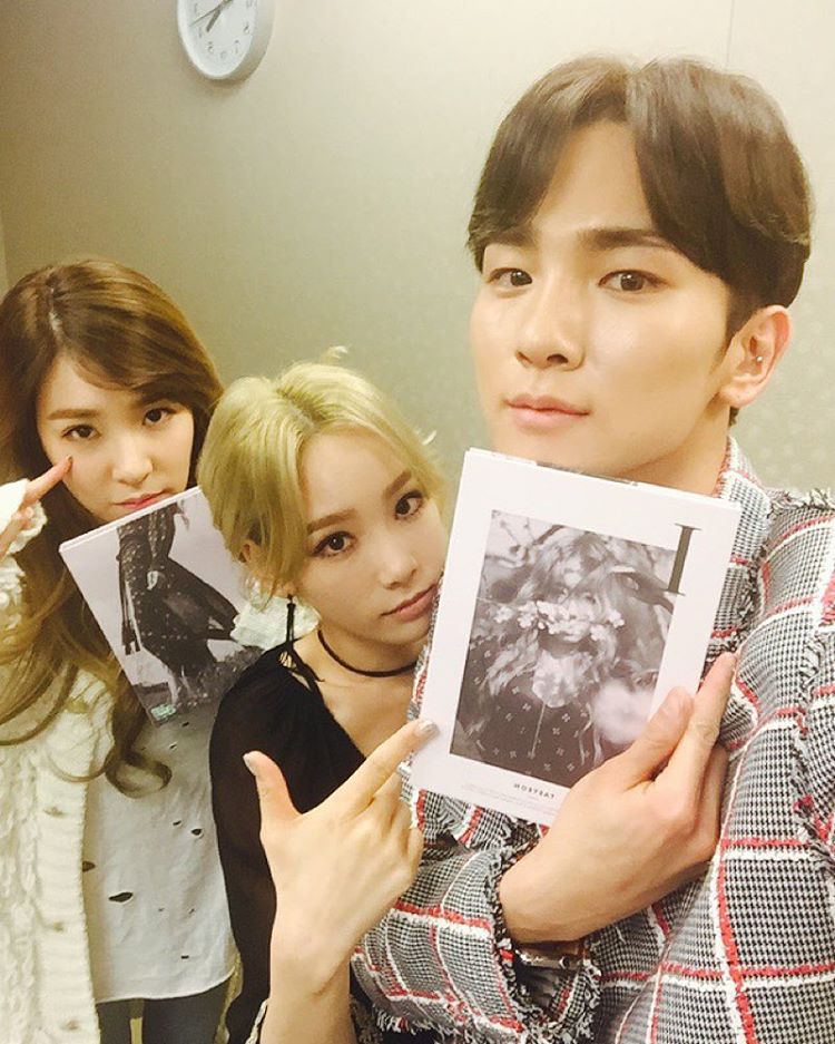 Tiffany and Key came to support TaeYeon on M Countdown - Wonderful
