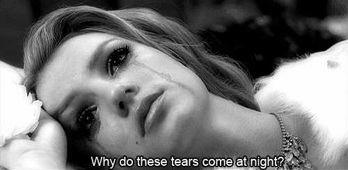 -Alone, Feelings, Gif on Tumblr,  Girls Quotes, Miss you, Sad Quotes, Tears, Quotes GIFs,