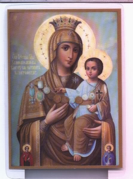 Icon of Holy Mother "Lacoskitiotissa", Mount Athos, Skete of St.Dimitrios-Lacu