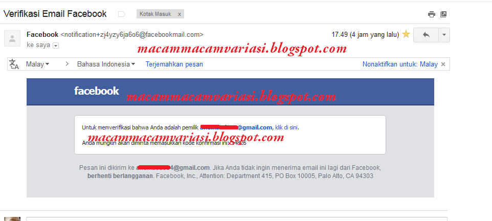 cara mengganti email utama akun facebook yang minta di
