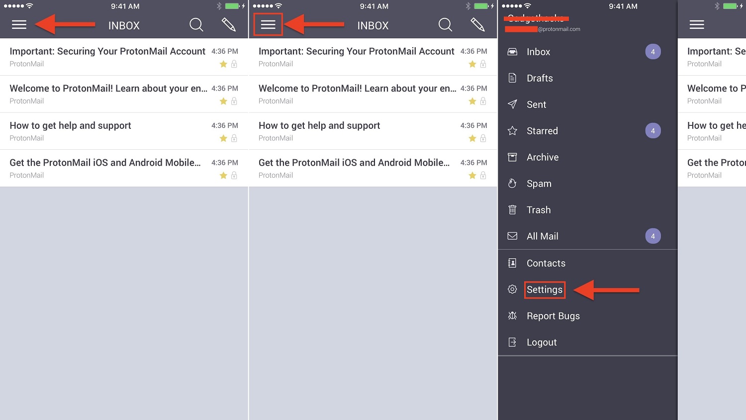 ProtonMail - E-postalar da Görünen Adınızı Değiştirin