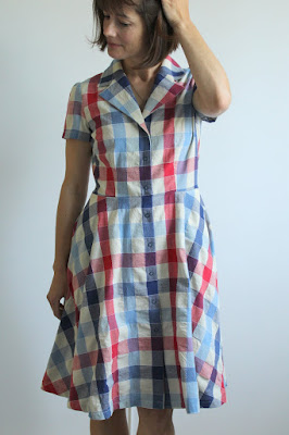 Nicole at Home: Two summer shirtdresses: M6891