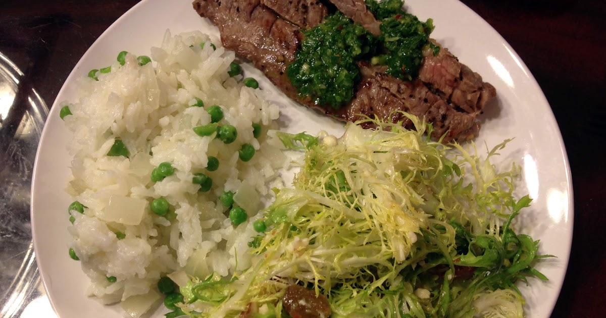 Skirt Steak with Parsley Chimichurri