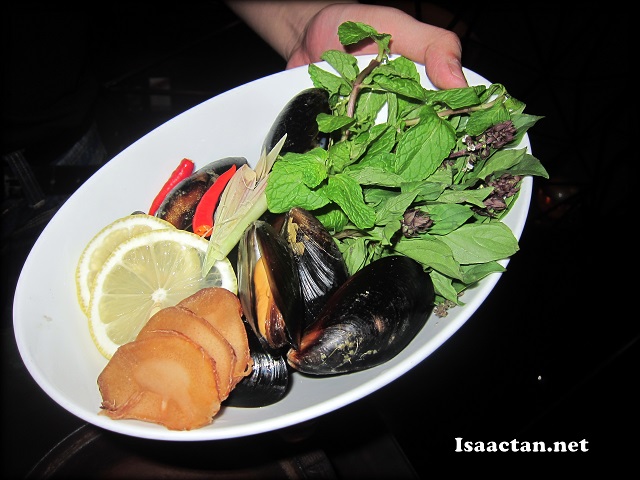 The Ingredients for the Mussel Mania dish