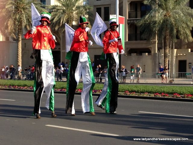 Men in stilts UAE Day