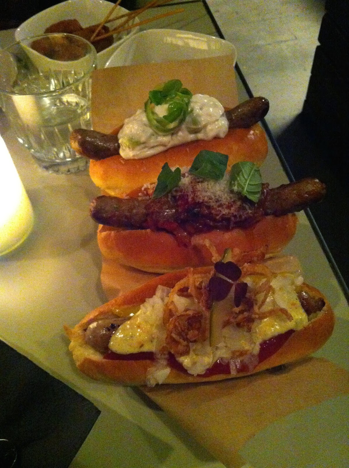 Special hotdogs in Copehagen