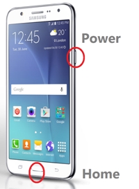 Cara Screenshot Samsung J2