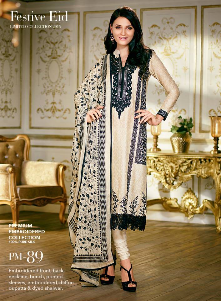 Gul Ahmed Embroidery Work Dresses Collection 2015 Fashionip