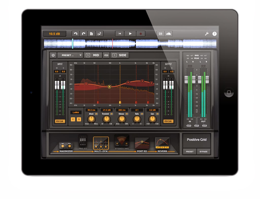 Pelota de Playa Records Programa para Masterizar en iPad Mastering App