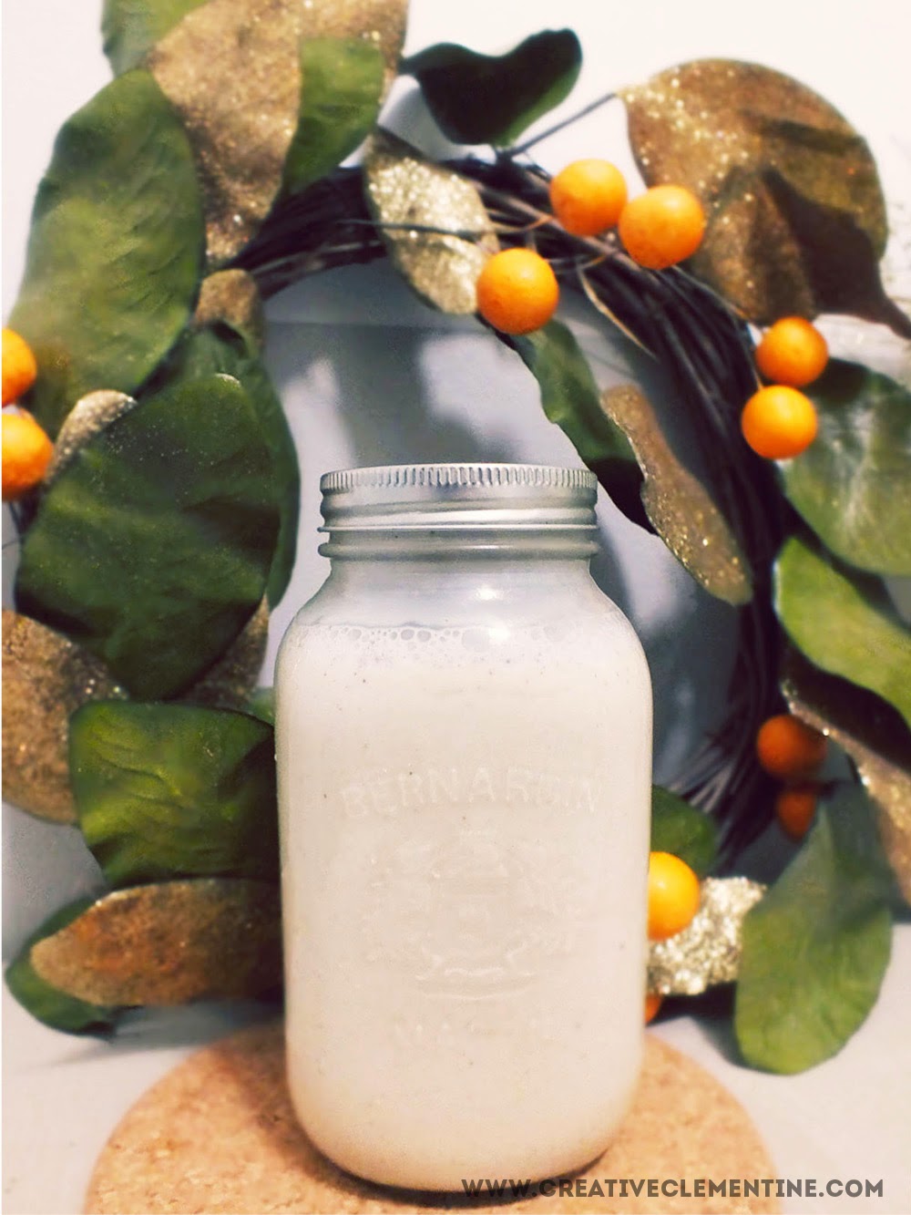 Simple & Lazy Vegan Eggnog recipe Creative Clementine
