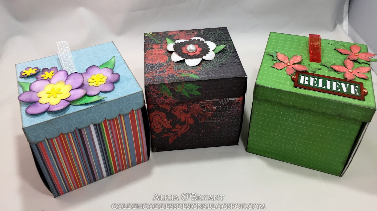 Golden Goddess Designs Quick Quotes September Club Q Explosion Boxes