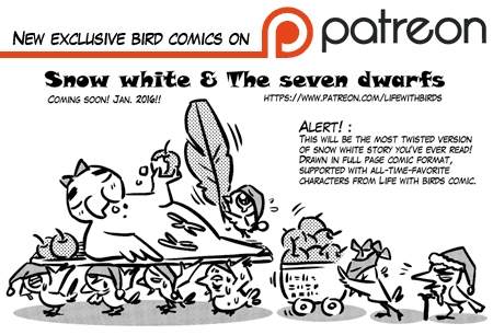 Support bird comic artist on Patreon